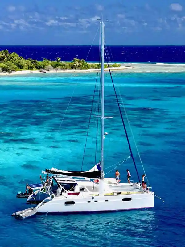 Catamaran cruise in the Maldives
